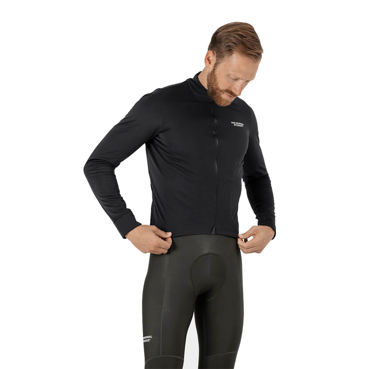 Men's Essential Thermal Long Sleeves Jersey - Black - S